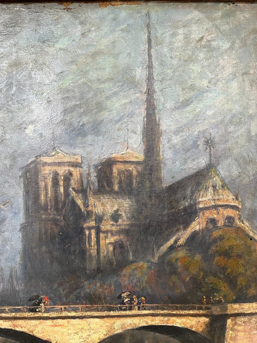 Charlotte Wahlström (1849-1924) Notre Dame De Paris, Circa 1900