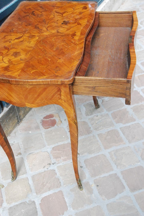 Louis XV Period Marquetry Living Room Table