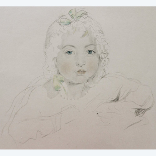 FRENCH school of the 20th century, Portrait of a little girl