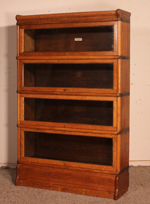 Wernicke Globe Bookcase In Oak Of 4 Elements