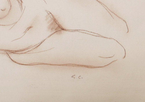 Gérard CHOAIN, Reclining female nude