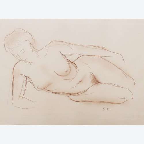 Gérard CHOAIN, Reclining female nude