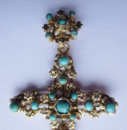 Vermeil cross, 19th century.