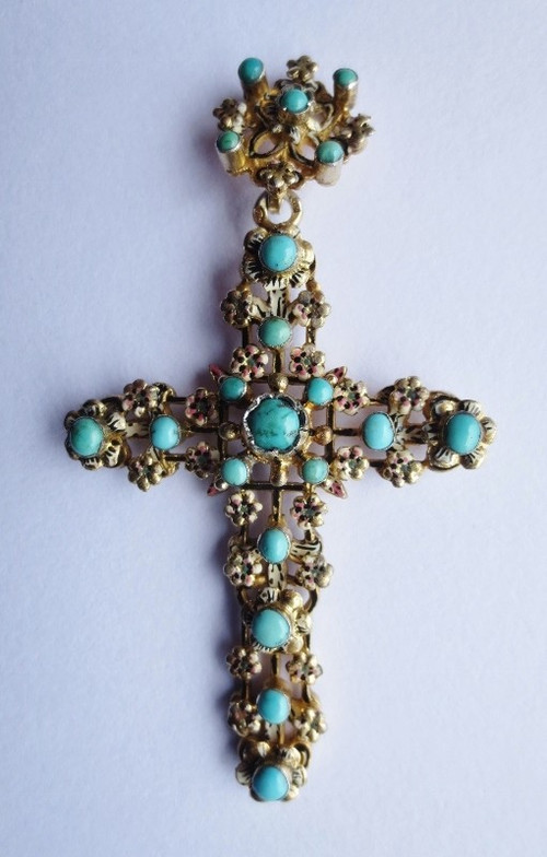 Vermeil cross, 19th century.