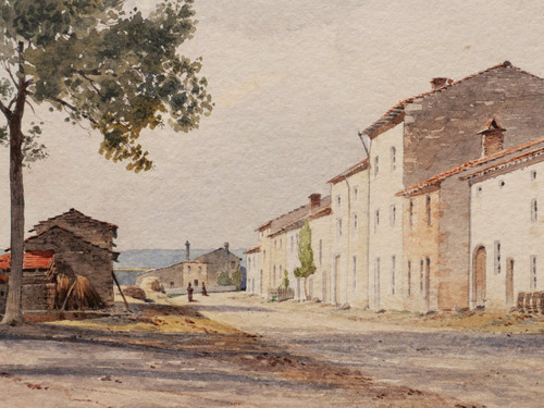 École FRANÇAISE circa 1910, Deux paysages du Pays Basque