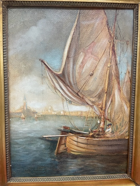 Tableau vue Venise Marine par Paul DUVERNEY