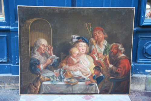 Ecole Flamande XVIIIe siècle  d'Après Jordaens