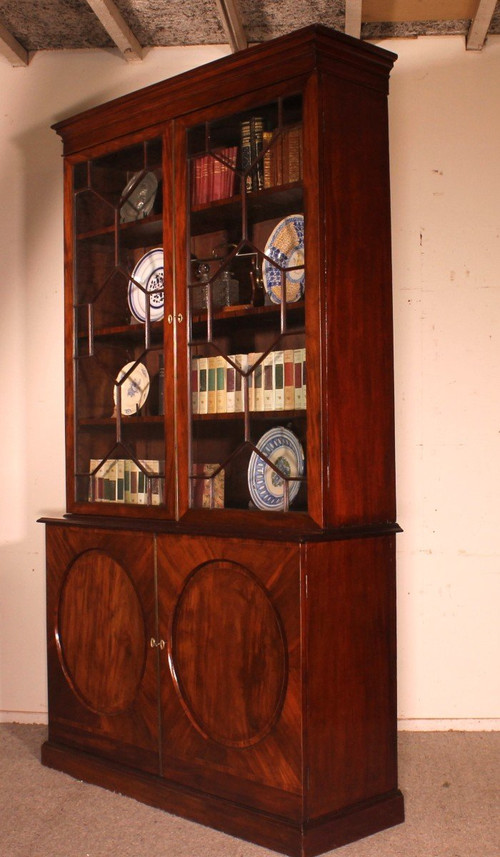 Hepplewhite Bookcase In Mahogany Circa 1775