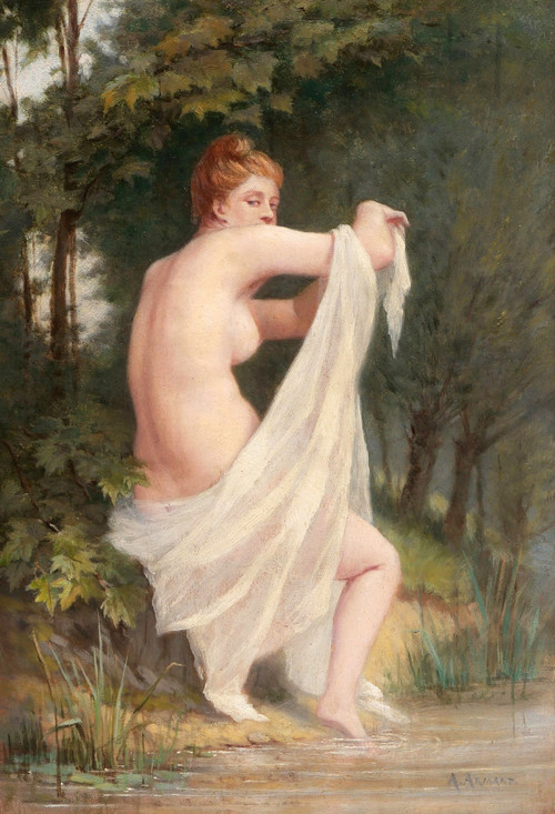 Attribué à Auguste ARMAND, dit ARMAND-AUGUSTE, Baigneuse