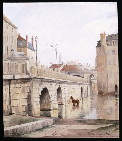 Albert SANDIER, Le Pont de l'Hôpital à Dijon