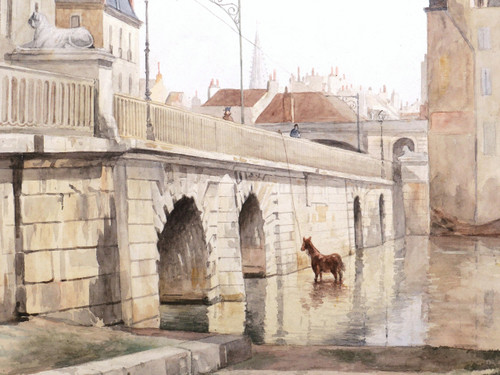 Albert SANDIER, Le Pont de l'Hôpital à Dijon