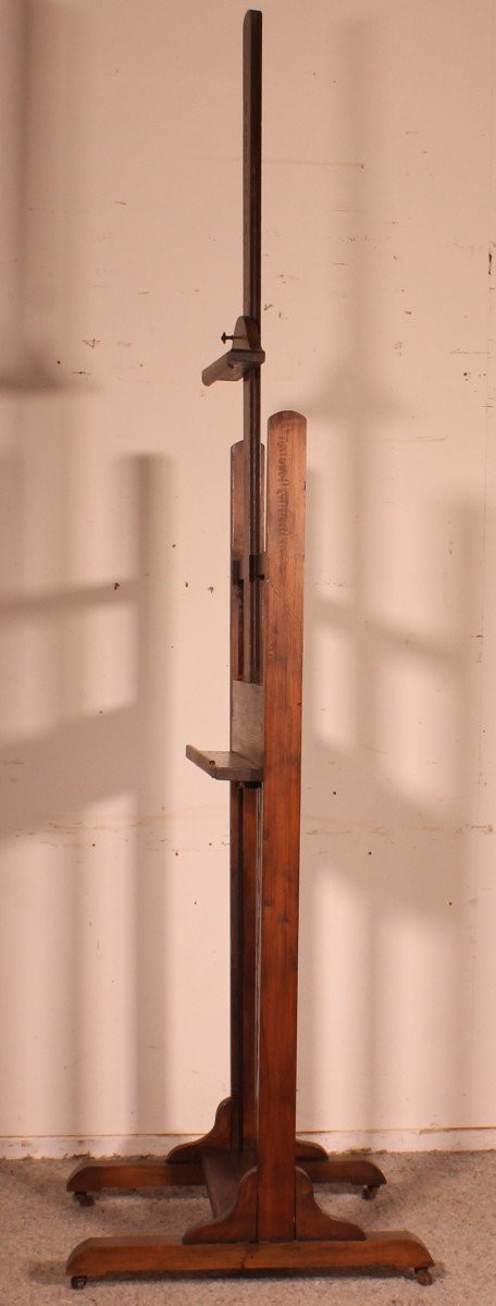 Painter's Easel Equipped With A Rack, 19th Century