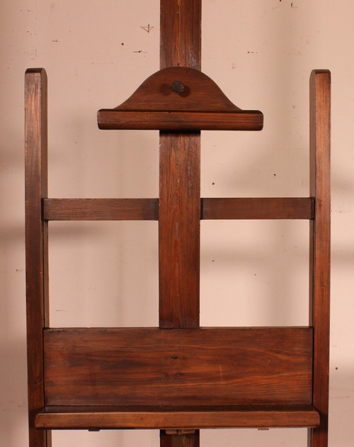 Painter's Easel Equipped With A Rack, 19th Century