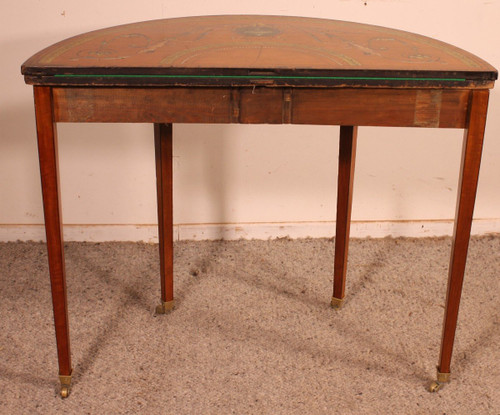 Console En Bois Satiné Et Polychrome - Irelande Circa 1790