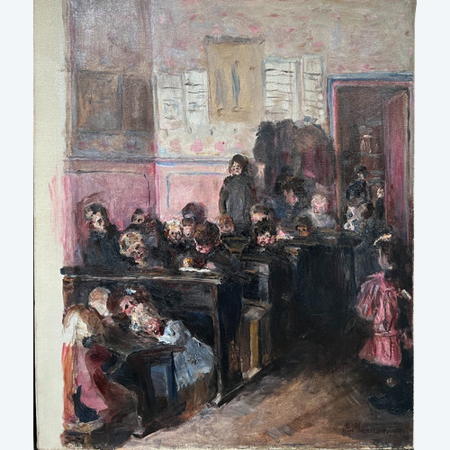 Rose Manusson (19th-20th Century) - The Children's Class, Circa 1900