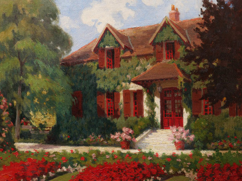 Charles Firmin MAZELIN, The Chantoiseau estate and garden in Normandy