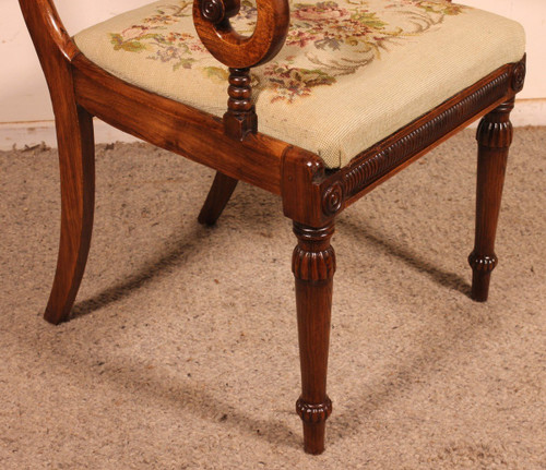 Office Armchair In Rosewood Regency Period Circa 1810