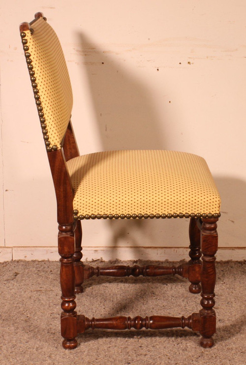 2 Louis XIII Style Walnut Chairs