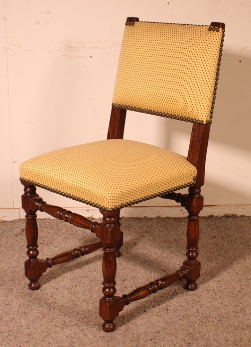 2 Louis XIII Style Walnut Chairs