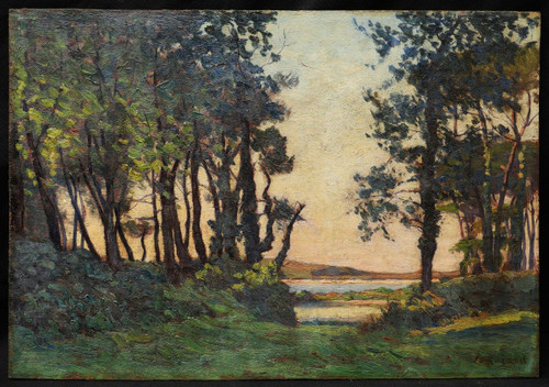 Alfred COUTURAUD, Seaside landscape in Charentes