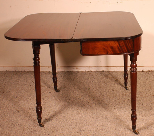 19th Century Console Or Game Table In Mahogany