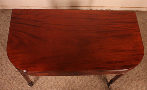 19th Century Console Or Game Table In Mahogany