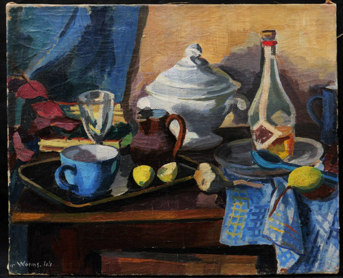 Roger WORMS, Still life on a table