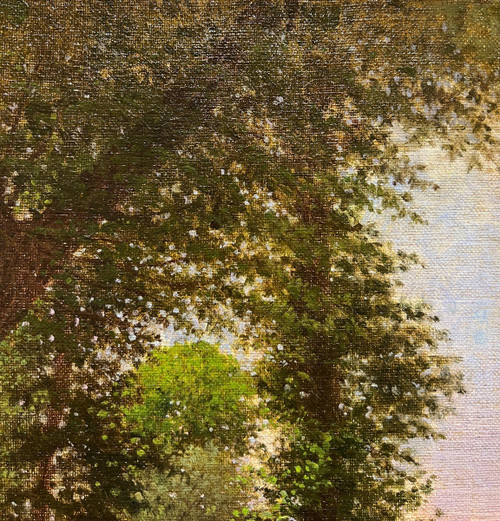 Impressionistische Schule - A La Balançoire, um 1880. Monogrammiert Hm