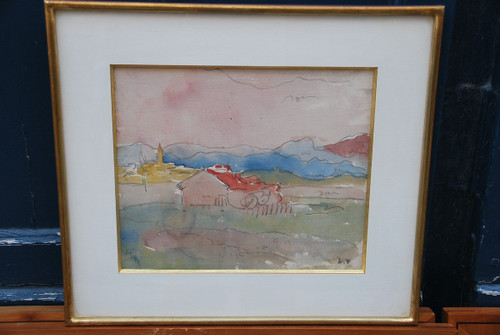 Louis Valtat Watercolor Drawing