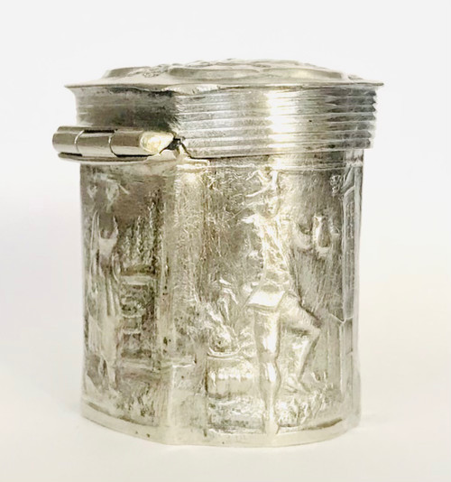 Small solid silver box Holland 19th