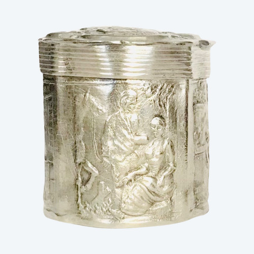 Small solid silver box Holland 19th