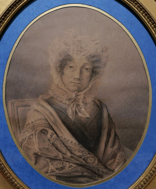 Porträts von Joseph Louis Anaclet de Rouvroy und seiner Frau Robertine Joseph Lecomte du Bus