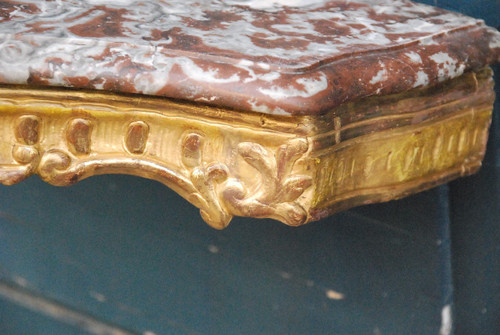 Console In Golden Wood With A Foot D Regence Period XVIII