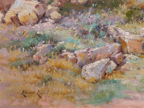 Édouard CAILLOL, Landscape by the sea in the vicinity of Marseille (large format)