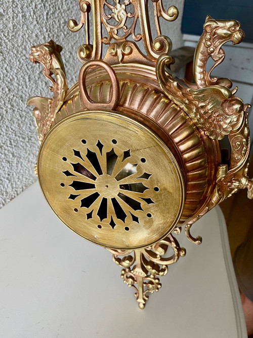 Napoleon III period wall clock