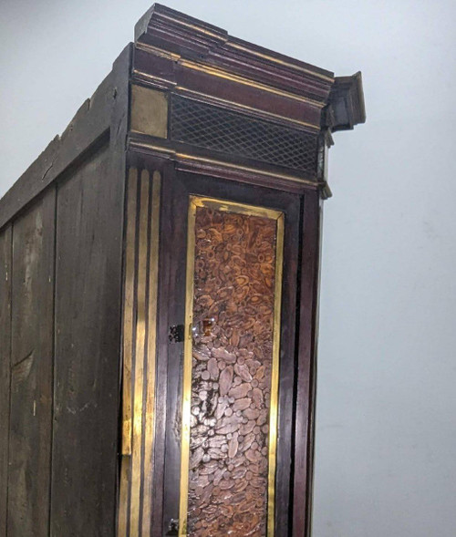 Louis XVI Period Cylinder Secretary In Bout Wood Marquetry Late 18th Century,