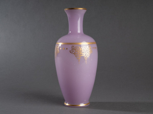 Small Opaline Vase, Baccarat, 19th Century