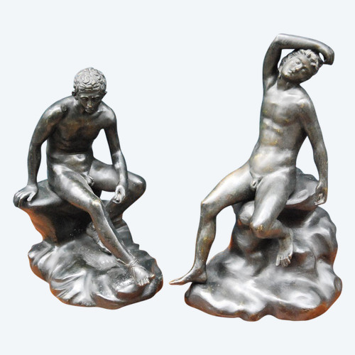 Le Grand Tour, Paire De Bronzes XIXe