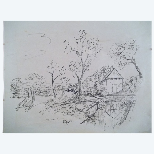 landscape with trees