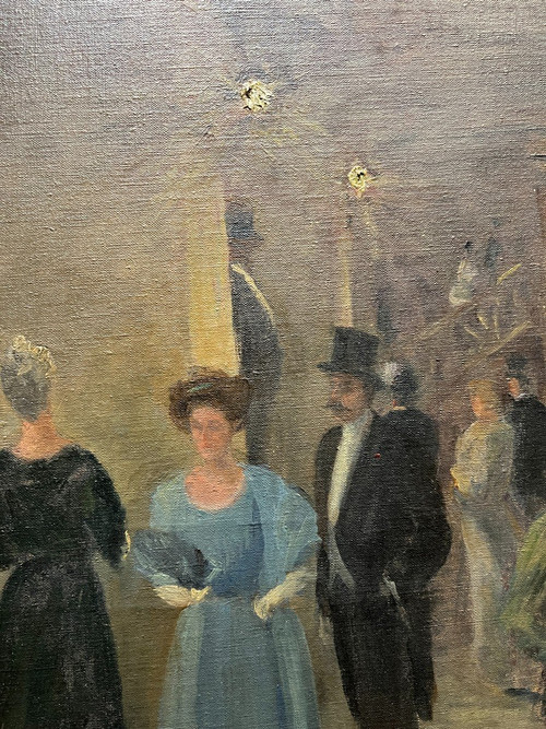 Georges Emile Carette (1854-1933) - L'Entracte à l'Opéra, Circa 1900