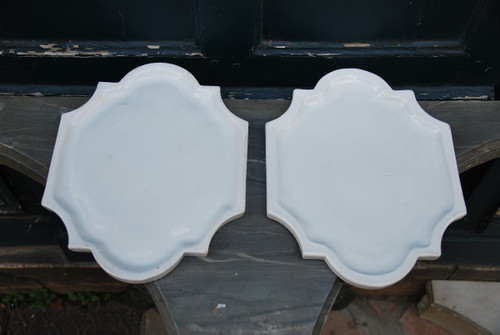 Pair Of Armored Earthenware Plates