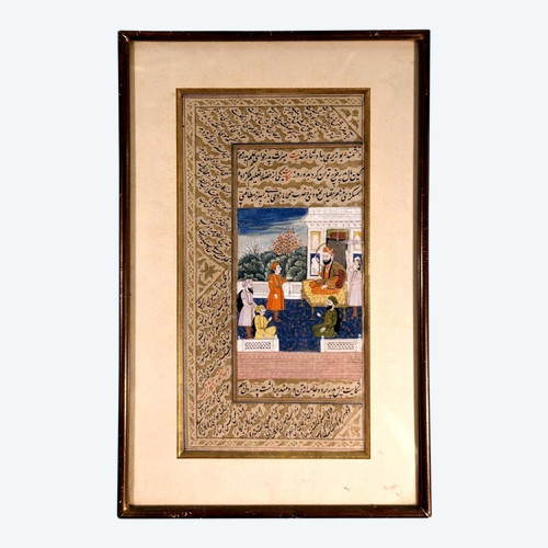 Pair Of 19th Century Persian Illuminations