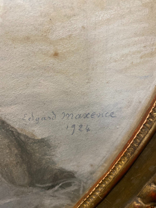 Edgard Maxence (1871-1954) - Porträt von Madame Godchaux, 1924
