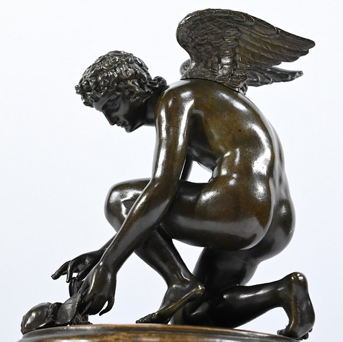 Bronzo "L'Amour", firmato A-D.Chaudet - XIX secolo