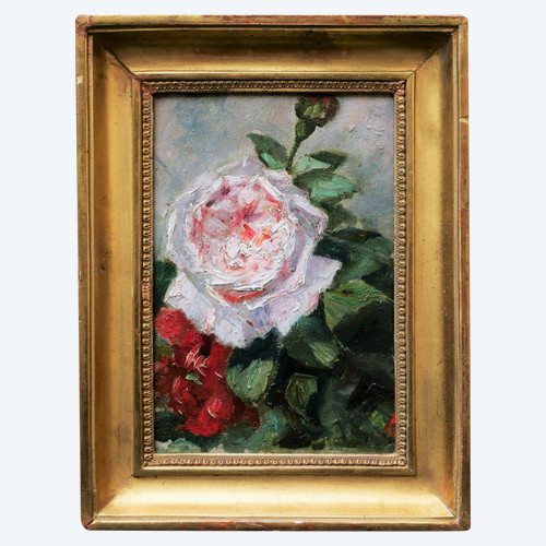 FRENCH Impressionist school, late 19th century, Study of a rose