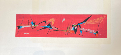 Maurice Alvo - 22 Gouaches - Lacquer Projects / Royère, LurÃ§at, Dunand 1950s