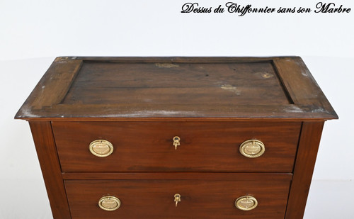 Mahogany Chest of Drawers, Directoire Period - Early 19th Century