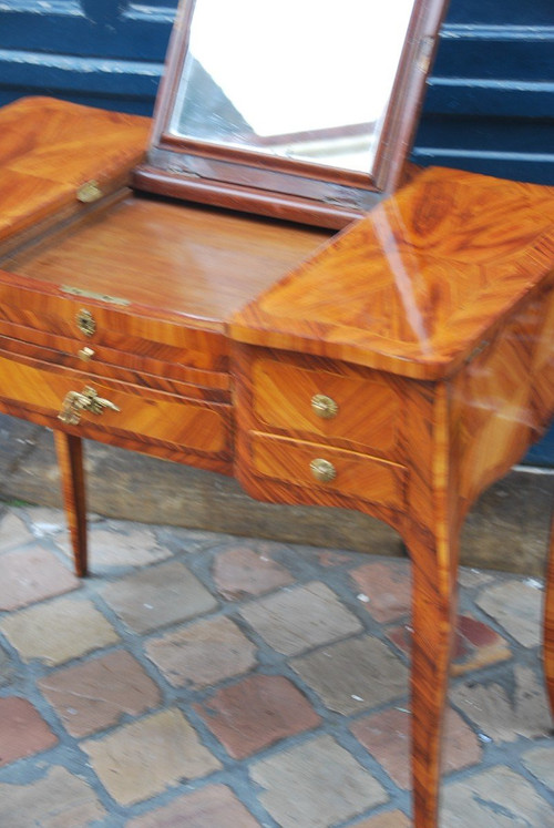 Veneer Dressing Table Louis XV Eighteenth Century