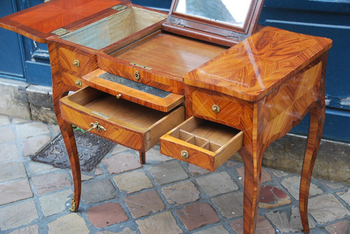 Veneer Dressing Table Louis XV Eighteenth Century