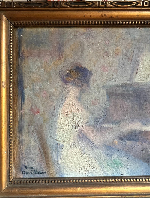 René Léon Marie Devillario (1874-1942) – Der Pianist, um 1900